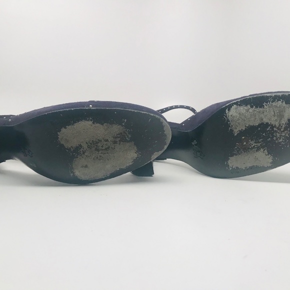 BCBG Purple Suede T-Strap Pump - Picture 5 of 8